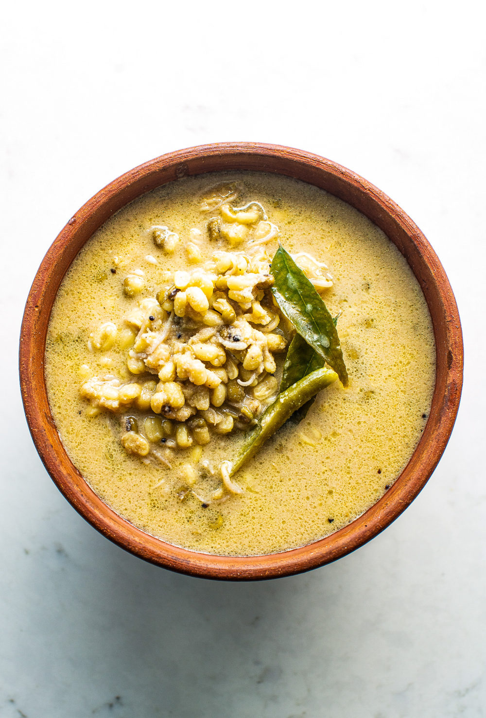 Goan Green Moong Sprouts Moogachi Gaathi Vegan Curry